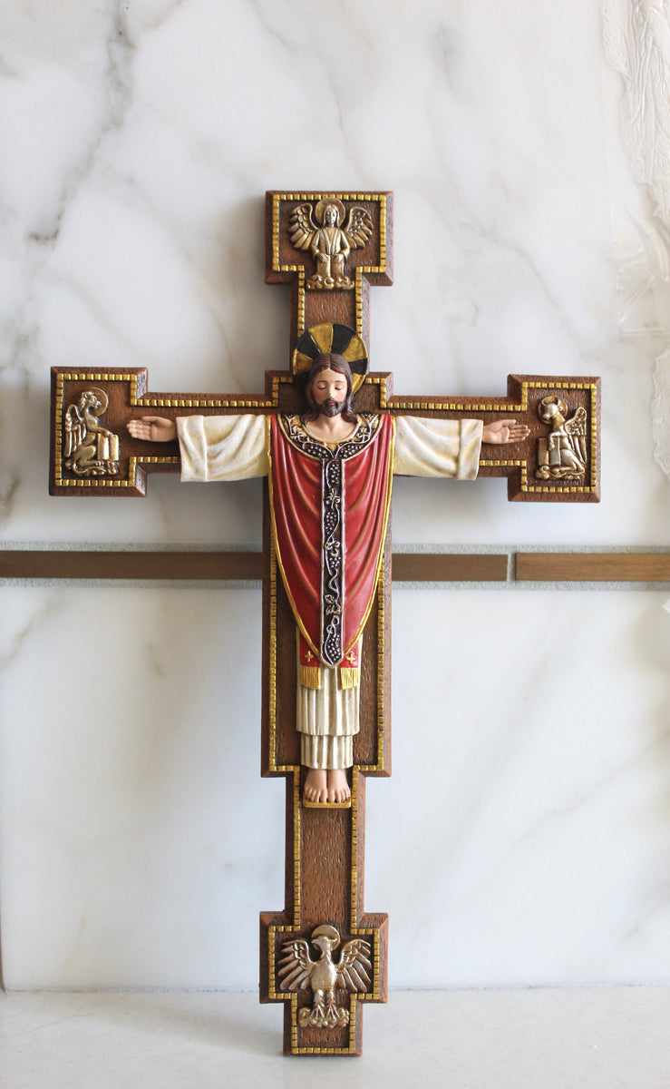 Christ King Wall Crucifix wall crucifix’s Catholic home decoration The Little Catholic