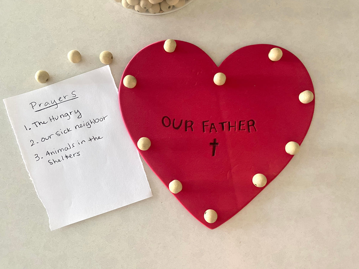 Rosary making for kids Liturgical Living Crafts for Kids The Little Catholic