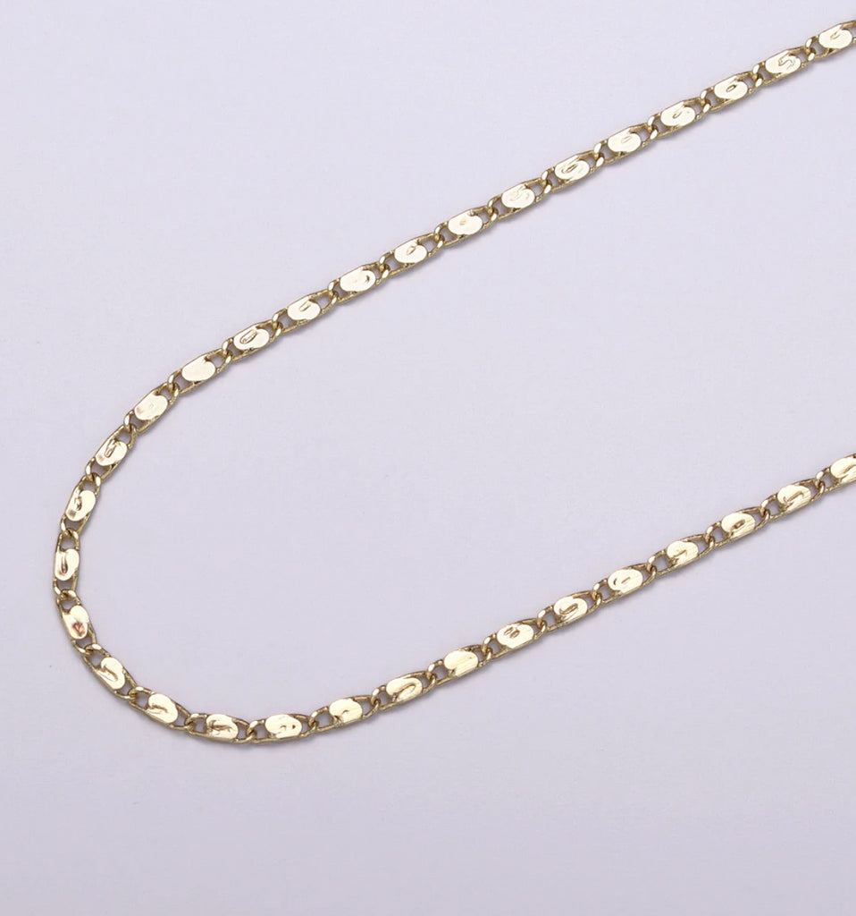 Mariner Chain Necklace, Sparkles in the Light.