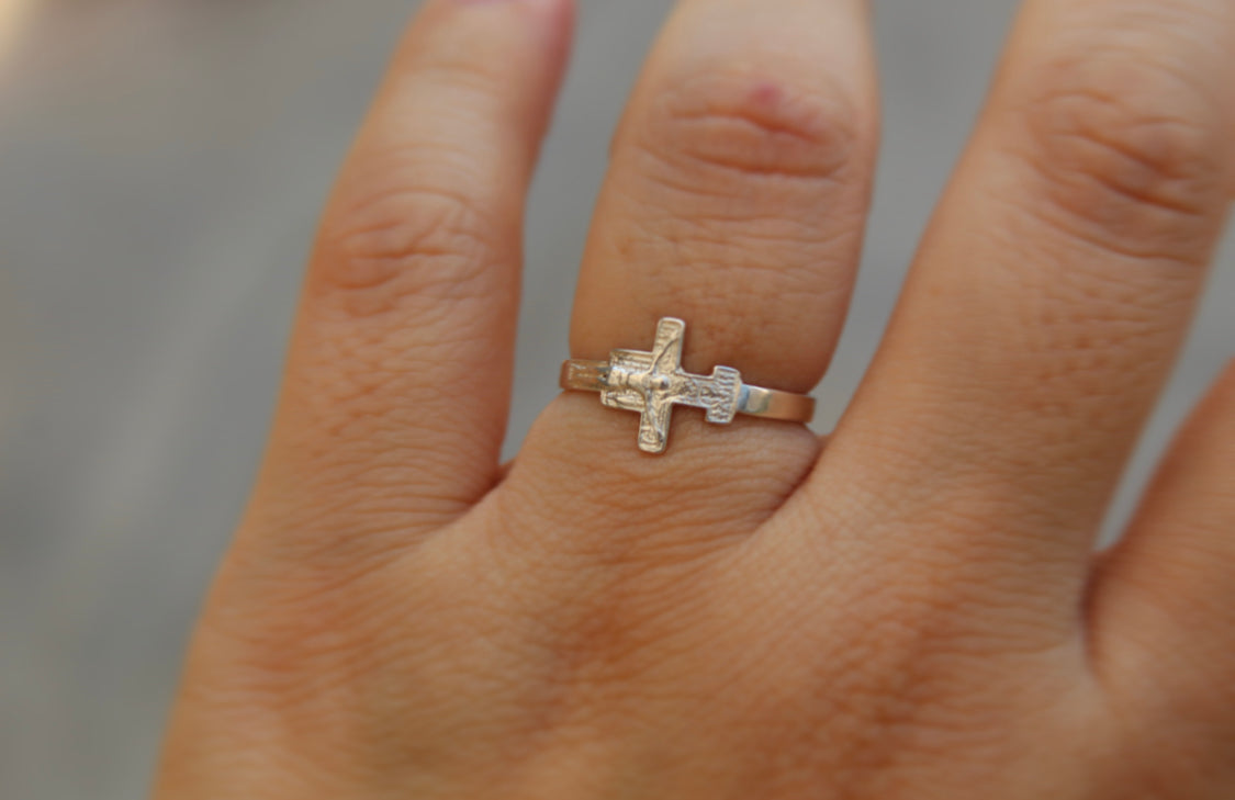 San Damiano Crucifix Ring - Best Catholic Rings – The Little Catholic