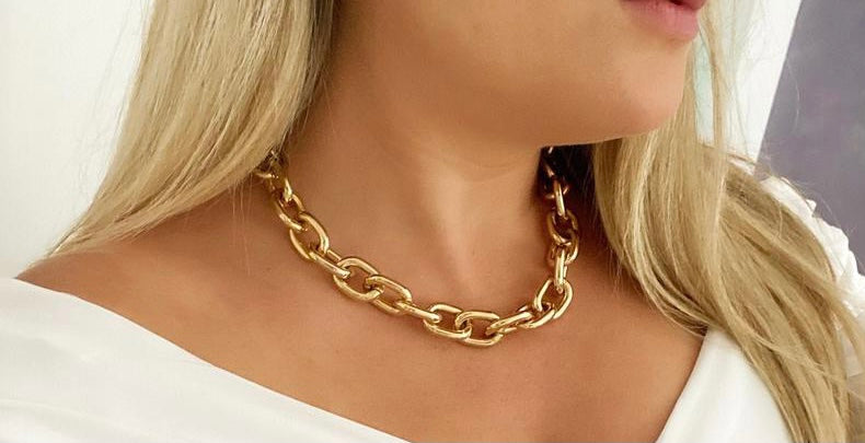 Dylan Chunky Gold Necklace – REBELLIOUS GRACE